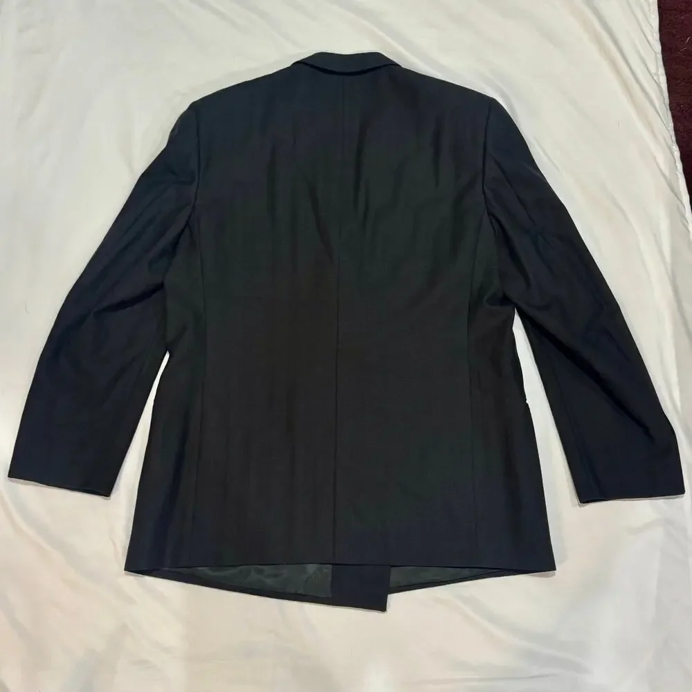 Vintage 1990s Missoni Uomo Double Breasted Virgin Wool Blazer IT 54 Italy